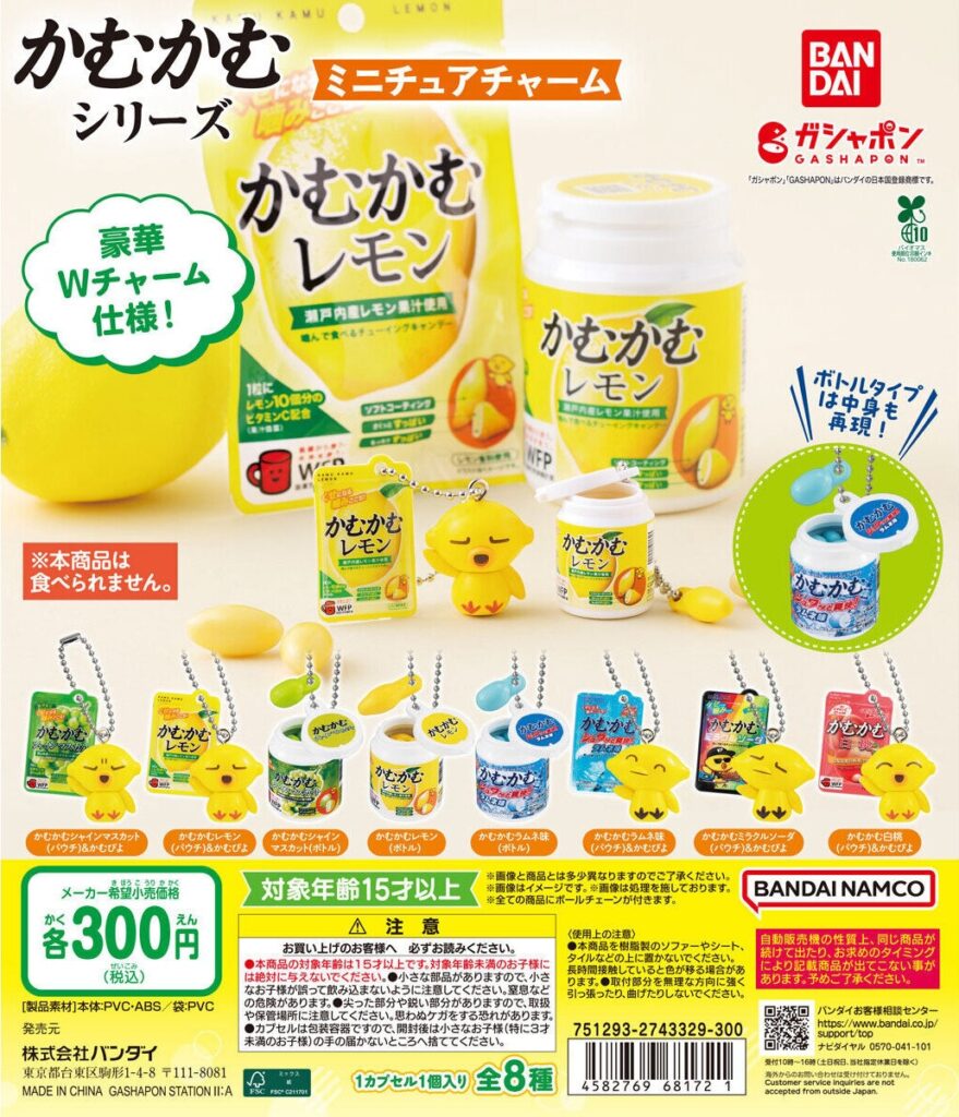 かむかむシリーズ ミニチュアチャーム