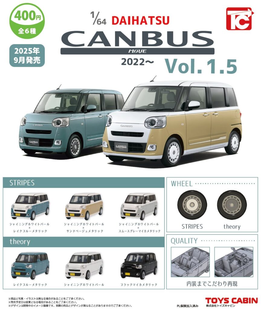 1/64DAIHATSUムーヴキャンバス2022〜 Vol.1.5