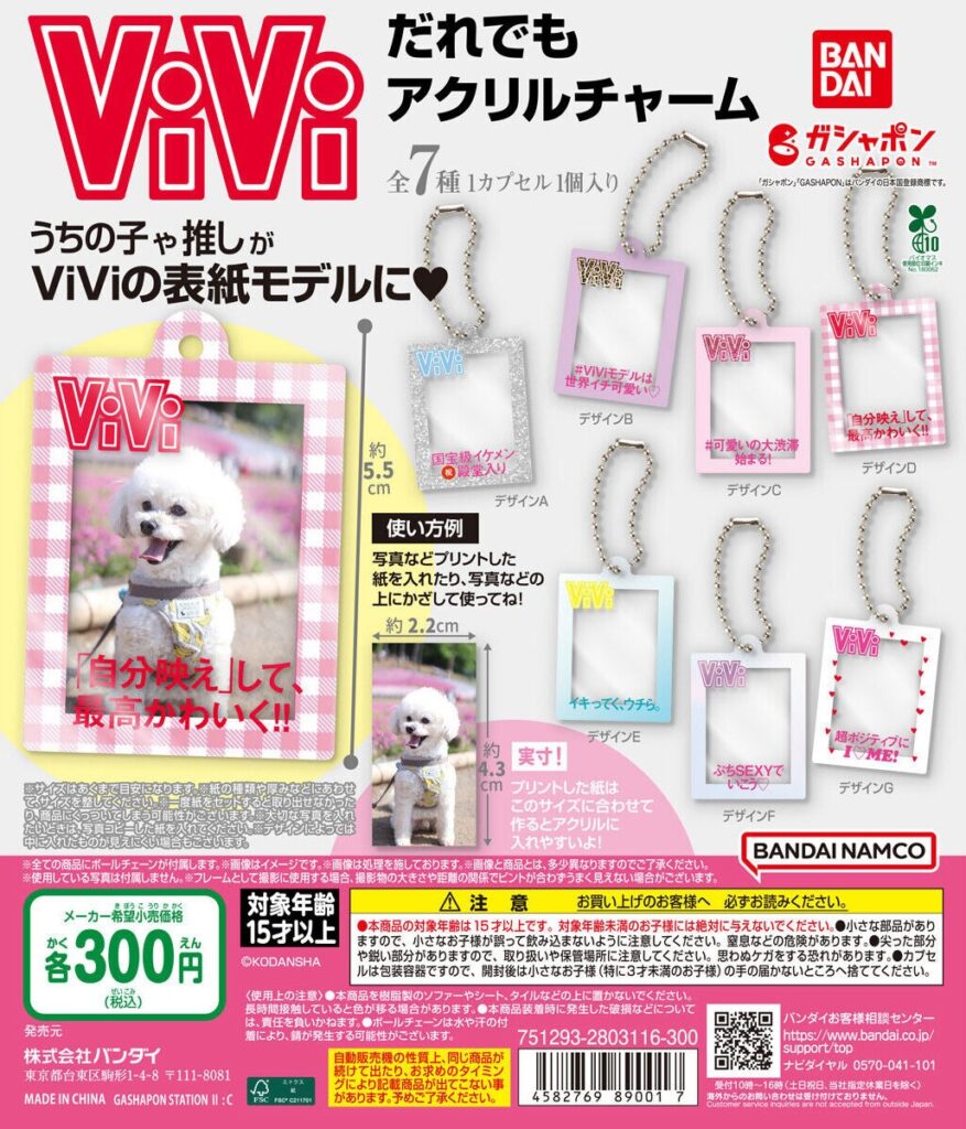 ViVi だれでもアクリルチャーム