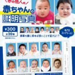 赤の他人の赤ちゃんの証明写真