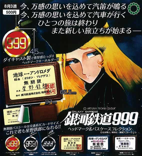 ATC 銀河鉄道999 ヘッドマーク＆パスケースコレクション