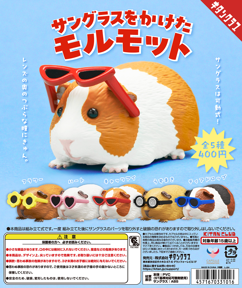 サングラスをかけたモルモット（再販）