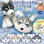 シベリアンハスキーのフェイス巾着