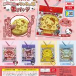 サンリオキャラクターズ　PVCクリアケースつき ふわふわクッキー風缶バッジ