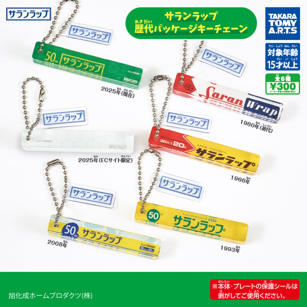 サランラップ 歴代パッケージキーチェーン