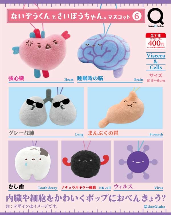 ないぞうくんとさいぼうちゃん。マスコット6