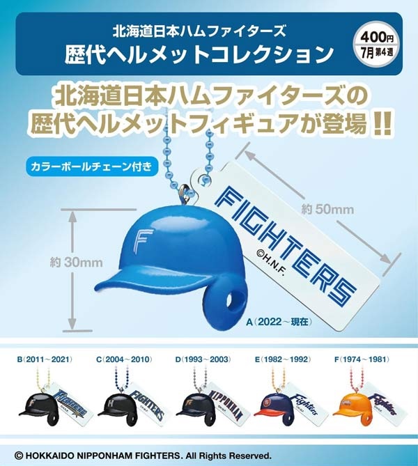 北海道日本ハムファイターズ 歴代ヘルメットコレクション