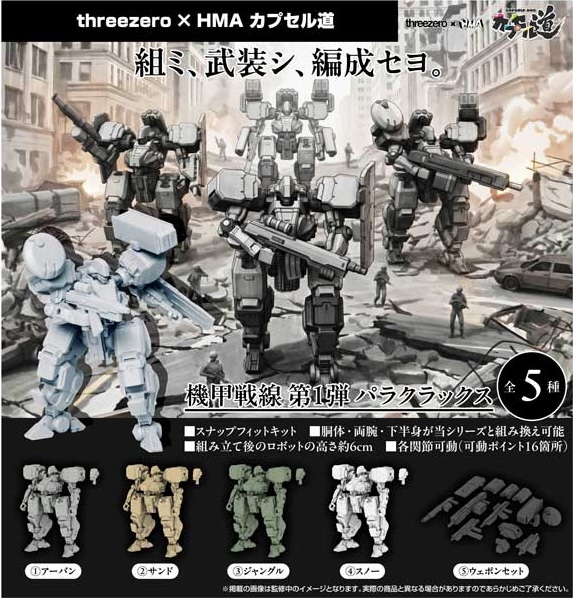 機甲戦線 1/100スケールプラキット 第1弾 パラクラックス