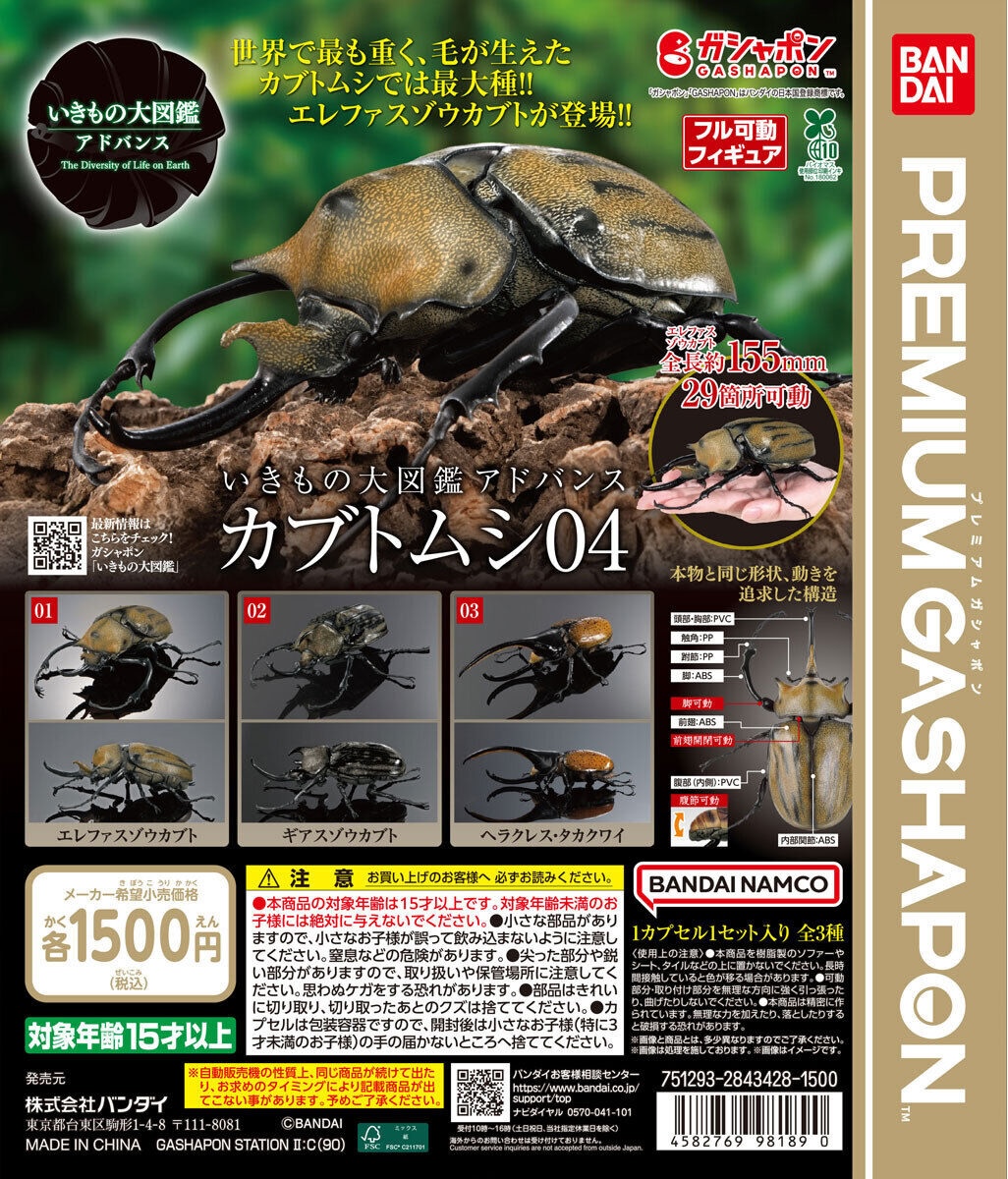 予約・購入】いきもの大図鑑アドバンス カブトムシ04 /設置場所