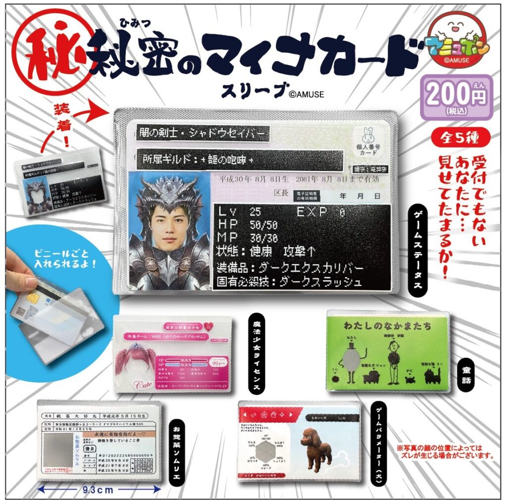 秘密のマイナカードスリーブ