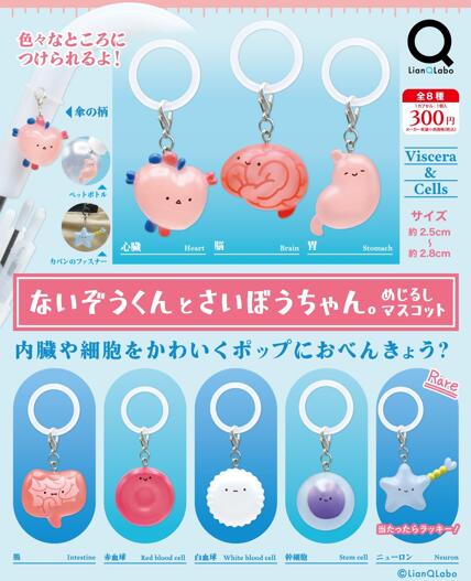 ないぞうくんとさいぼうちゃん。 めじるしマスコット