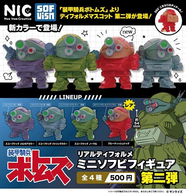 装甲騎兵ボトムズ リアルディフォルメミニソフビフィギュア 第二弾