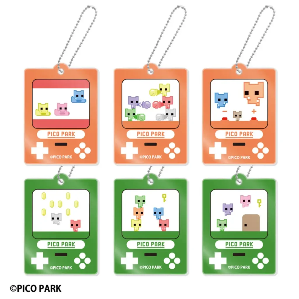 PICO PARK レトロゲーム風キーホルダー