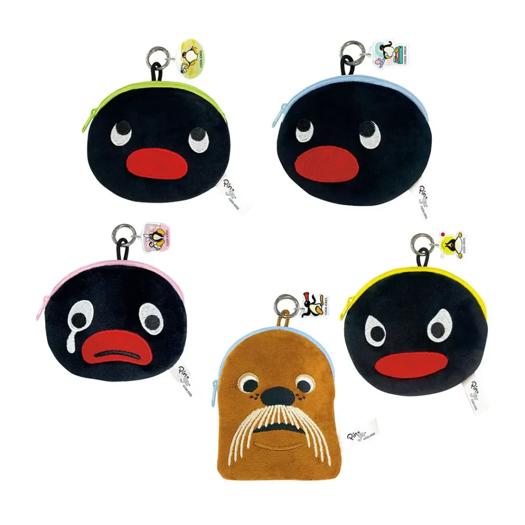 PINGU™ チャーム付きダイカットフェイスポーチ