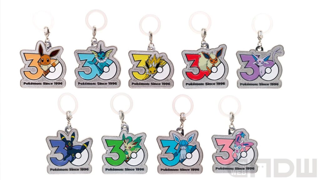 ポケモン 30周年 メタルチャームマスコット イーブイフレンズ